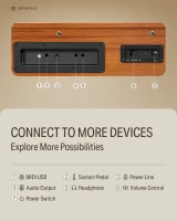 DONNER DDP-80 PLUS RETRO WOOD PIANINO CYFROWE WAŻONA KLAWIATURA 88 KLAWISZY