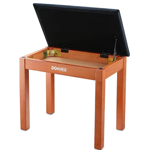DONNER DKB-10 BURLY WOOD STOŁEK ŁAWA DO PIANINA DREWNIANA