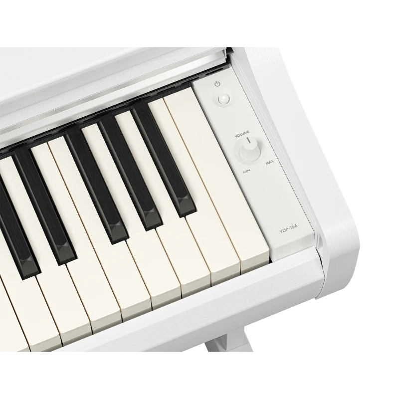YAMAHA YDP-166WH BIAŁE PIANINO CYFROWE 88 KLAWISZY WAŻONA KLAWIATURA