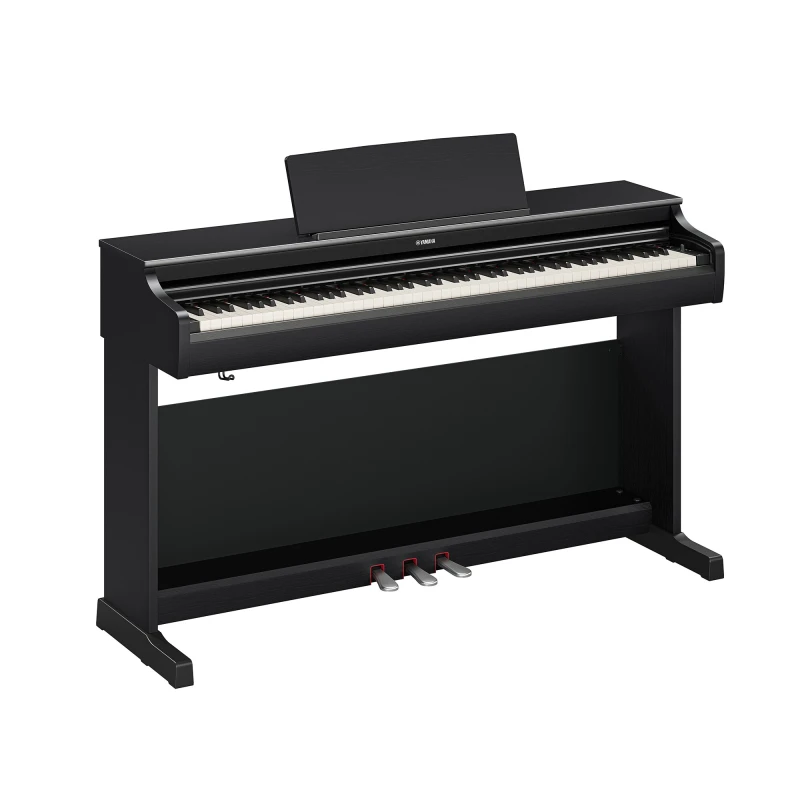 YAMAHA YDP-166B CZARNE PIANINO CYFROWE 88 KLAWISZY WAŻONA KLAWIATURA
