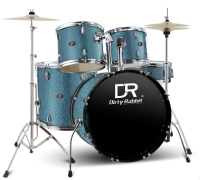 DIRTY RABBIT Q900 BRIGHT BLUE PERKUSJA AKUSTYCZNA ZESTAW