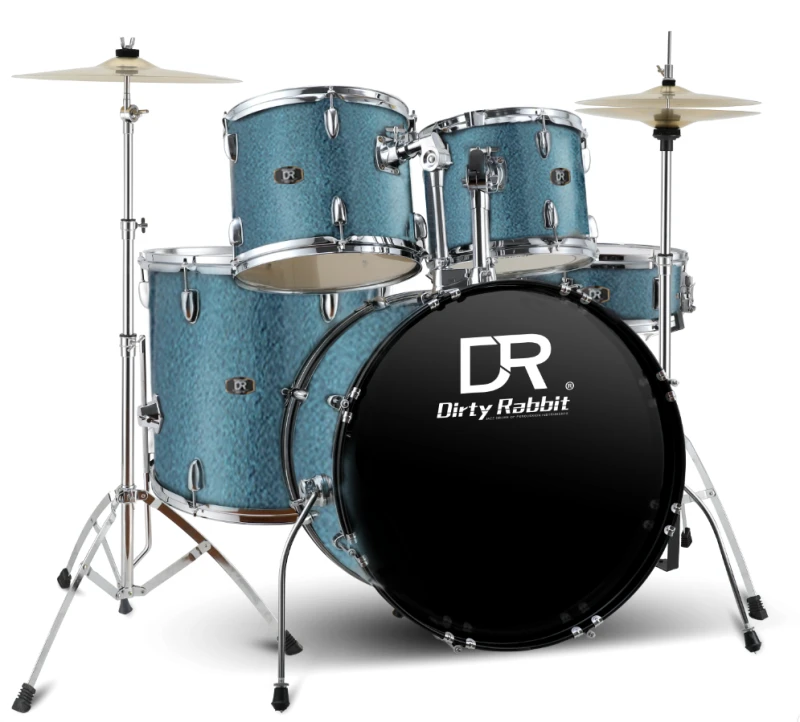 DIRTY RABBIT Q900 BRIGHT BLUE PERKUSJA AKUSTYCZNA ZESTAW