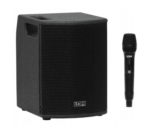LDM CUBE LIGHT V220 + H20 KOLUMNA MOBILNA + MIKROFON DO RĘKI USB SD MP3 BLUETOOTH AKUMULATOR