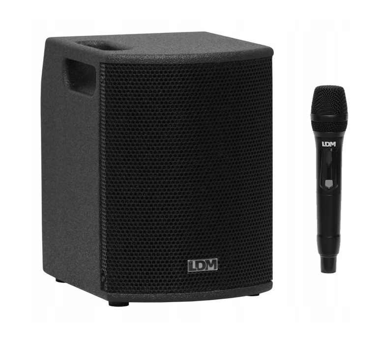 LDM CUBE LIGHT V220 + H20 KOLUMNA MOBILNA + MIKROFON DO RĘKI USB SD MP3 BLUETOOTH AKUMULATOR