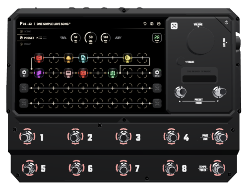 XRECER XR1 MULTIEFEKT PROCESOR GITAROWY
