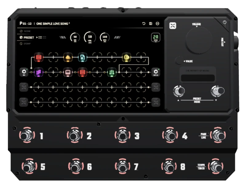 XRECER XR1 MULTIEFEKT PROCESOR GITAROWY