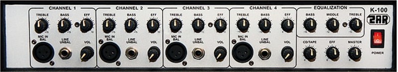 ZAR K100 WZMACNIACZ KLAWISZOWY