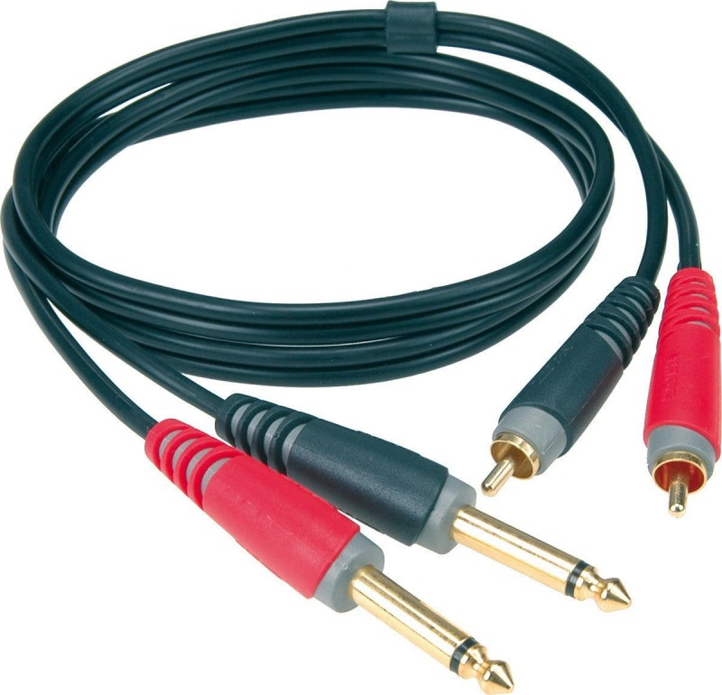 KLOTZ AT-CJ0600 KABEL 6m 2xJACK/2xRCA