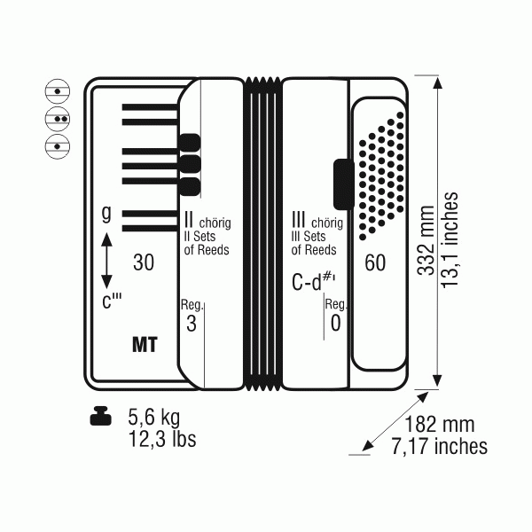 WELTMEISTER RUBIN 30/60/II/3 GREY