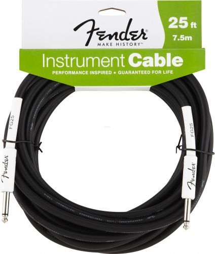 FENDER 25 INST CBL BLK 099-0820-009