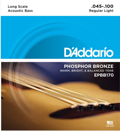 DADDARIO EPBB170 ACOUSTIC BASS 45-100 LONG