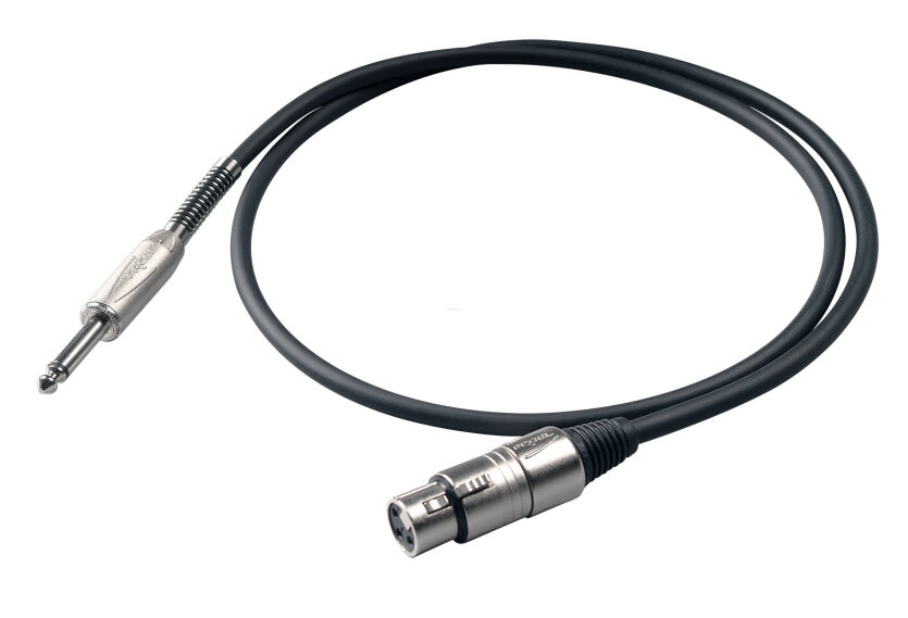 PROEL BULK200LU3 KABEL MIKROFONOWY 3m JACK/XLR ŻEŃSKI