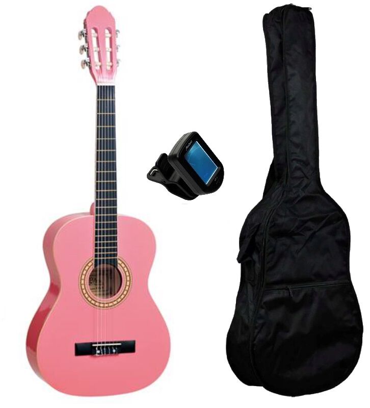 PRIMA CG-1 3/4 PINK GITARA KLASYCZNA RÓŻOWA ZESTAW