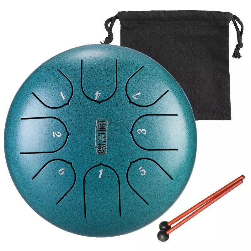 HLURU TC8-6-MINERALGREEN TONGUE DRUM LOTUS