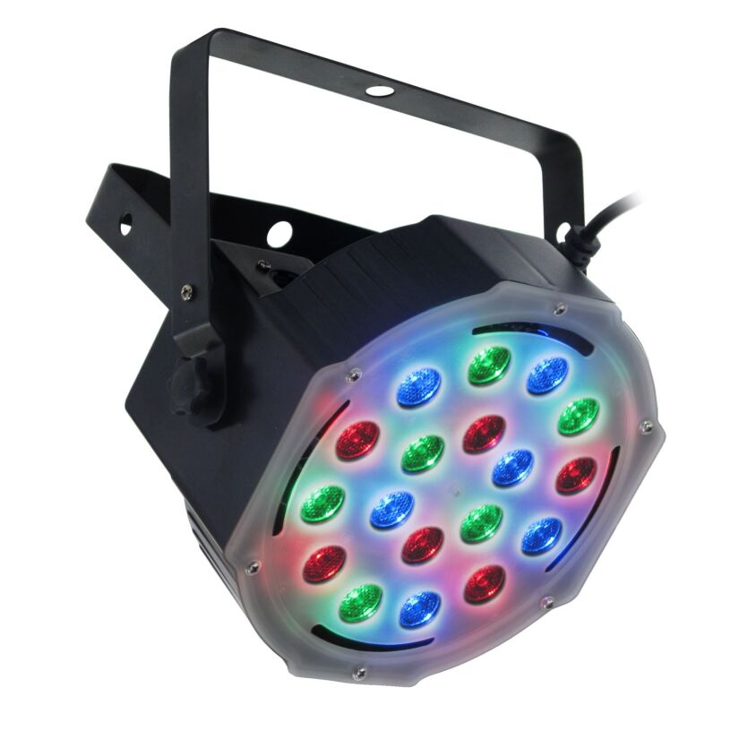 FLASH LED PAR 56 SLIM 18X3W RGB AURA II