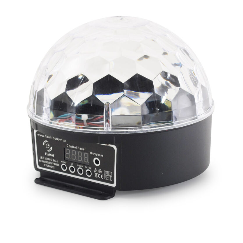 FLASH LED MAGIC BALL 6X3W RGBWY