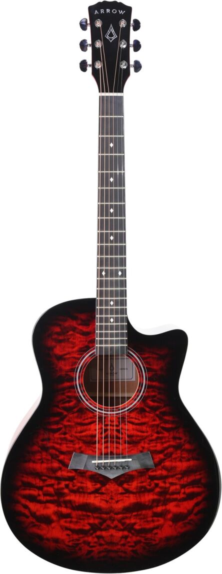 ARROW TIGER SERIES RED GITARA AKUSTYCZNA