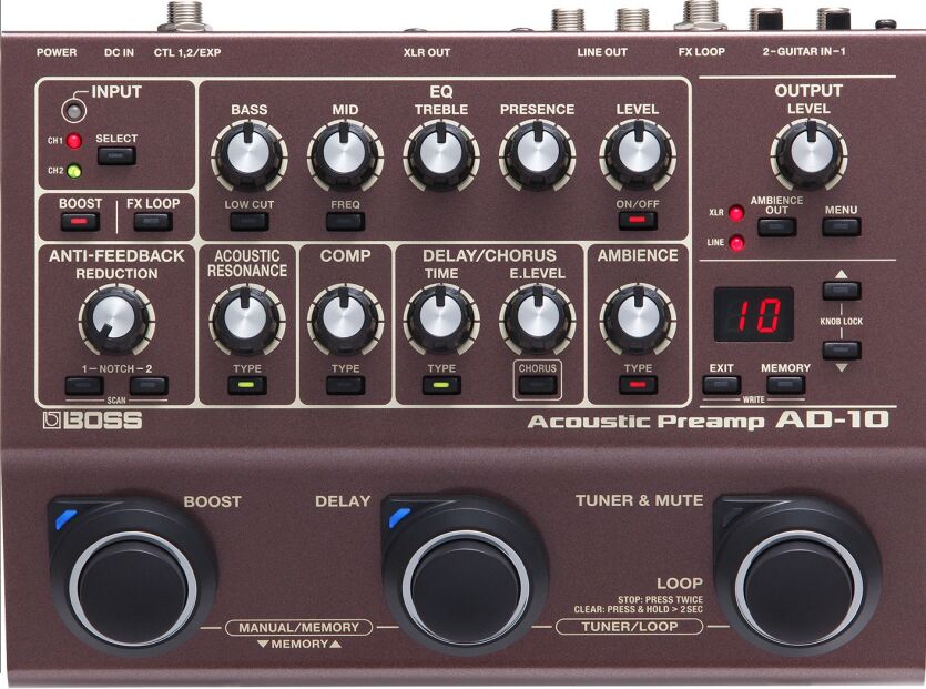 BOSS AD-10 ACOUSTIC PREAMP