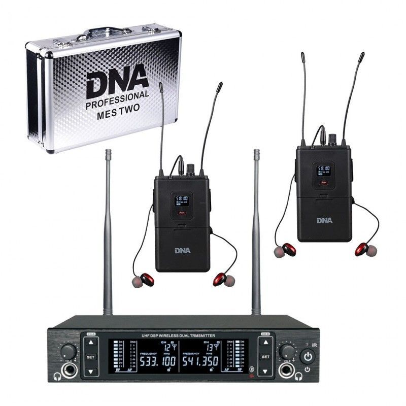 DNA IN-EAR DOUBLE PODWÓJNY DOUSZNY ODSŁUCH BEZPRZEWODOWY MONITOR