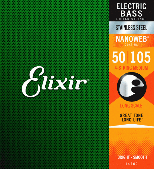 ELIXIR 14702 MEDIUM (50-105) NW LONG SCALE - BASS