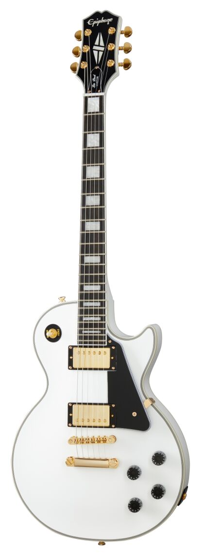 EPIPHONE LES PAUL CUSTOM ALPINE WHITE GIG BAG GITARA ELEKTRYCZNA Z POKROWCEM