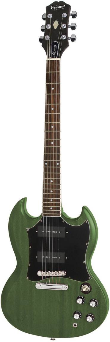 EPIPHONE SG CLASSIC WORN P90 WIG WORN INVERNESS GREEN