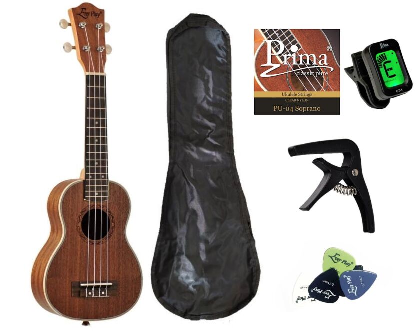 EVER PLAY UK21-30 PACK UKULELE SOPRANOWE ZESTAW