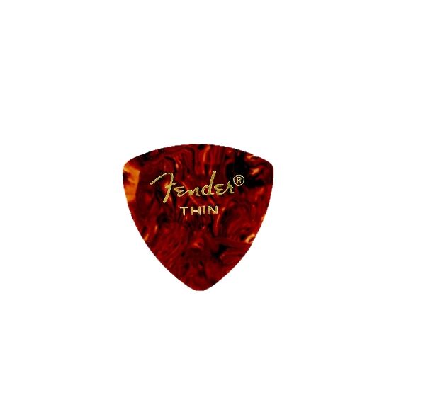 FENDER SHELL PICK THIN 098-0346-100