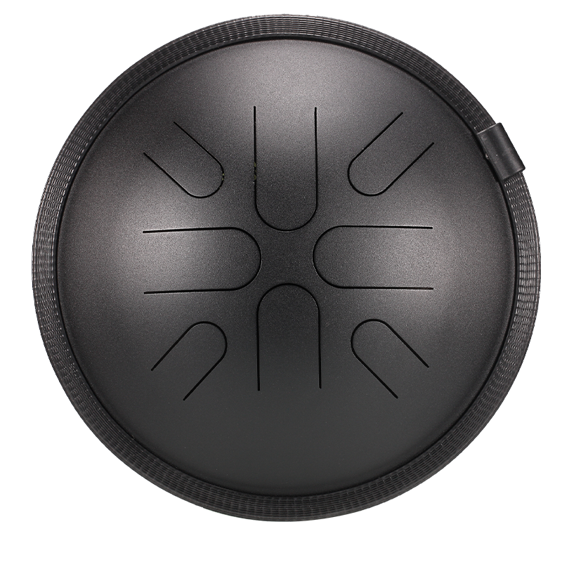 HLURU TA8-10-INKBLACK 8 TON 10 TRAVEL DRUM TONGUE HANDPAN CZARNY