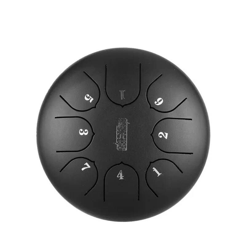 HLURU TC8-6-INKBLACK TONGUE DRUM LOTUS