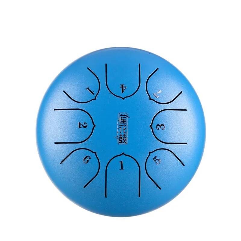 HLURU TC8-6-SKYBLUE TONGUE DRUM LOTUS