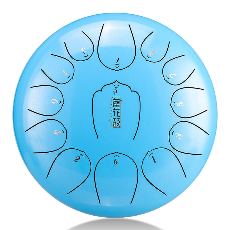 HLURU THL13-12-SKYBLUE NIEBIESKI TONGUE DRUM LOTUS