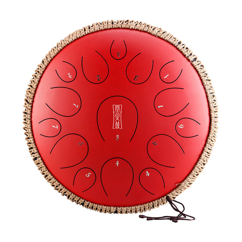 HLURU TY13-14-RED TONGUE DRUM