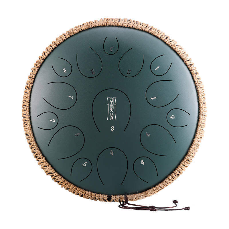 HLURU TY15-14-MINERALGREEN TONGUE DRUM