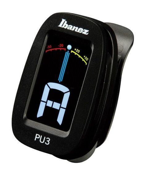 IBANEZ PU3-BK CZARNY TUNER CHROMATYCZNY STROIK