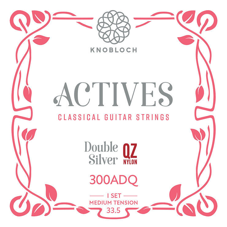 KNOBLOCH ACTIVES DOUBLE SILVER QZ NYLON 300ADQ MEDIUM TENSION