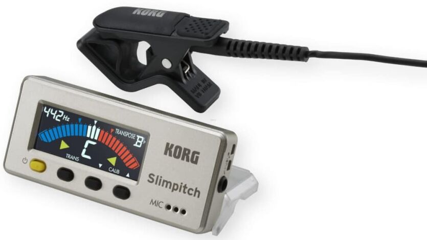 KORG SLIMPITCH CM-PW PERŁOWOBIAŁY TUNER CHROMATYCZNY