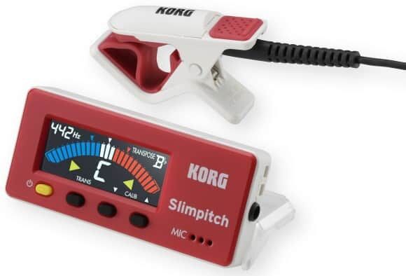 KORG SLIMPITCH CM-RW CZERWONO BIAŁY TUNER CHROMATYCZNY