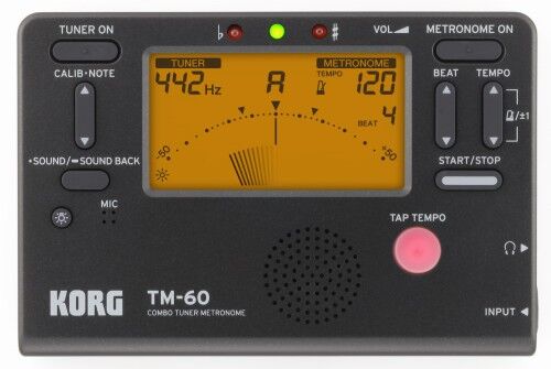 KORG TM-60 BK METROTUNER CHROMATYCZNY TUNER Z METRONOMEM