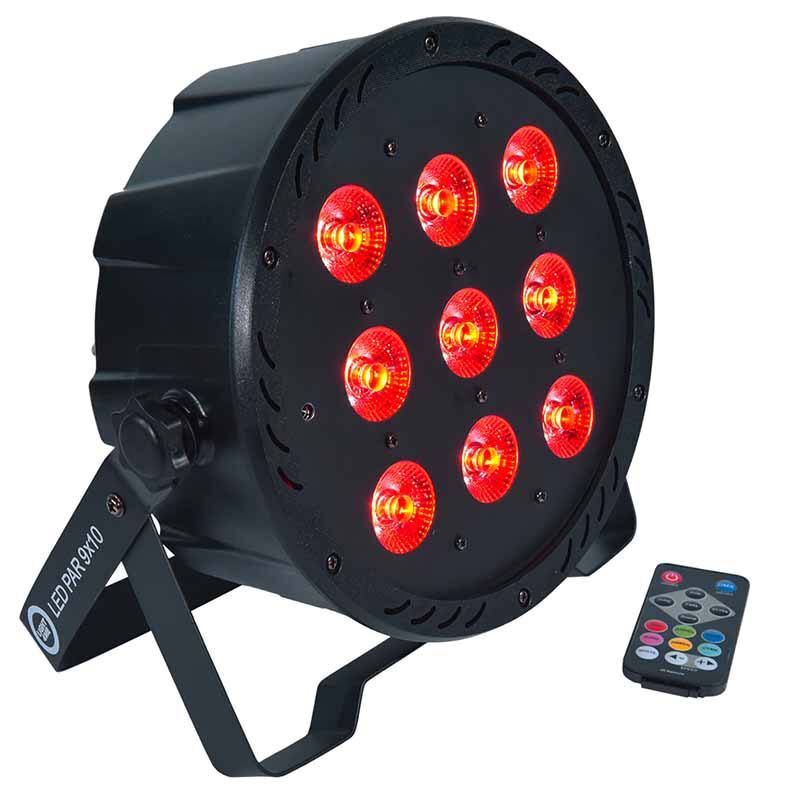 LIGHT4ME LED PAR 9X10W MKII RGBW PILOT IR