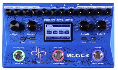 MOOER TDL 3 OCEAN MACHINE DUAL DELAY REVERB