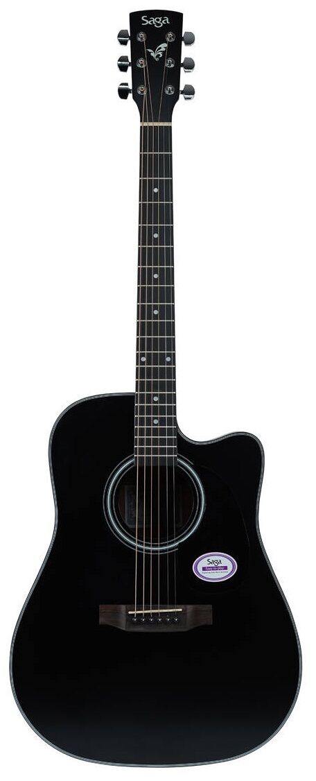 SAGA SF600C BK GITARA AKUSTYCZNA