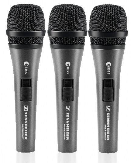 SENNHEISER E835S 3-PACK