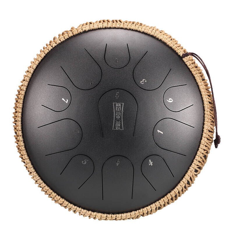 HLURU TB11-14-CHARCOAL TONGUE DRUM 11 TON 14 HANDPAN CZARNY