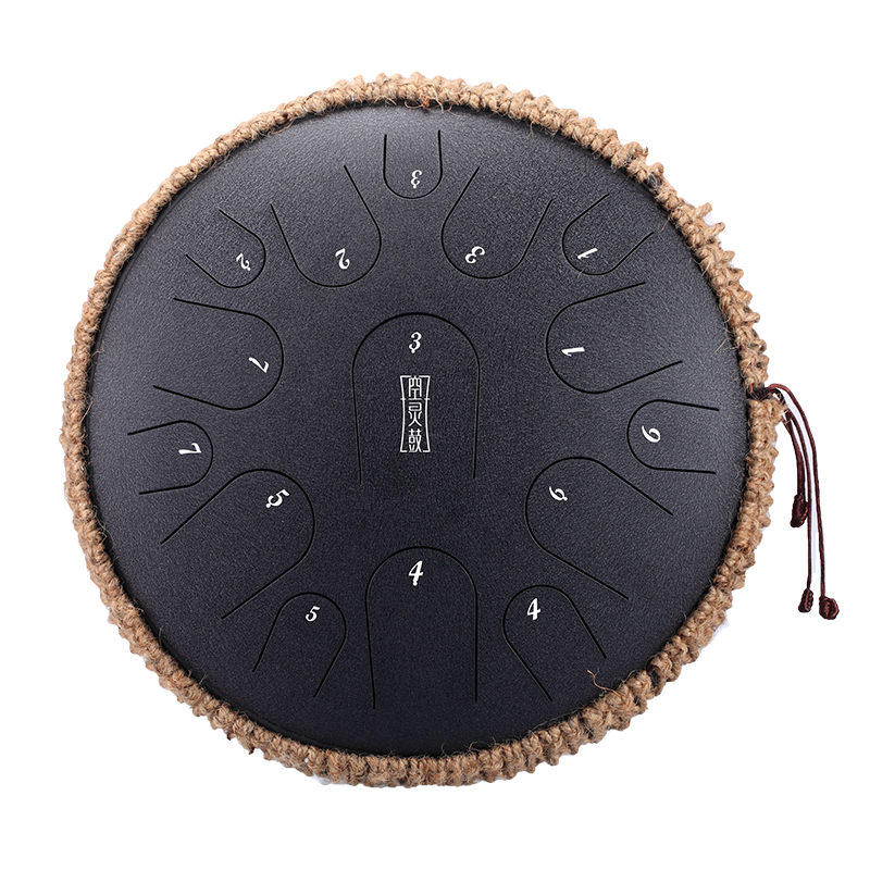 HLURU TB15-14-CHARCOAL TONGUE DRUM 15 TON 14 HANDPAN CZARNY