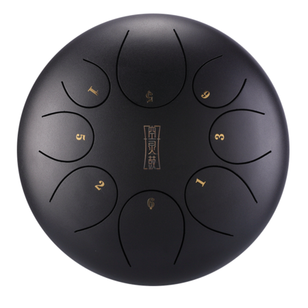 HLURU TY8-12-INKBLACK TONGUE DRUM 8 TON 12 HANDPAN CZARNY