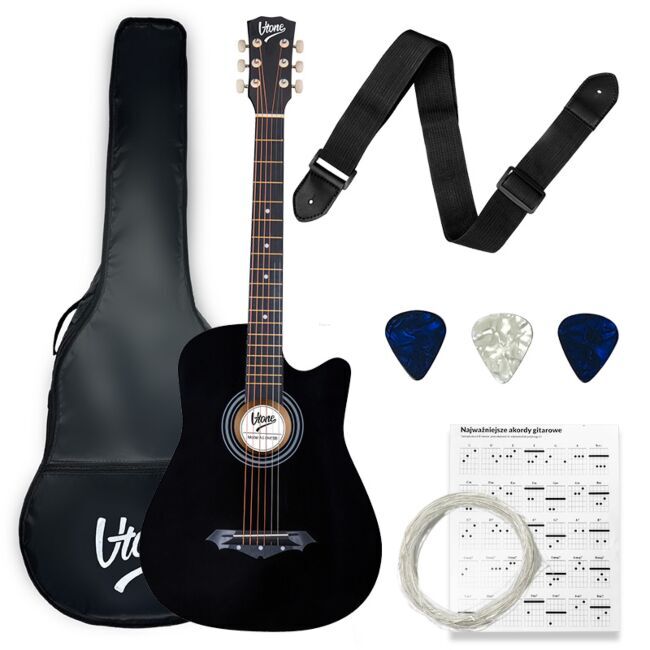 V-TONE AG ONE BK GITARA AKUSTYCZNA 4/4 CZARNA