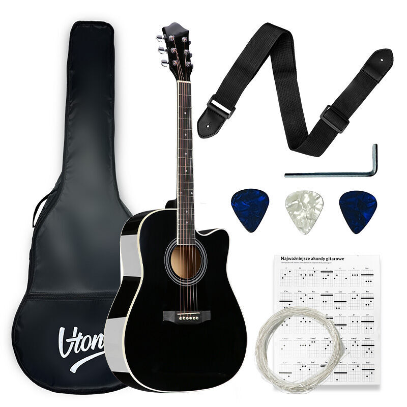 V-TONE AG TWO BK GITARA AKUSTYCZNA 4/4 CZARNA