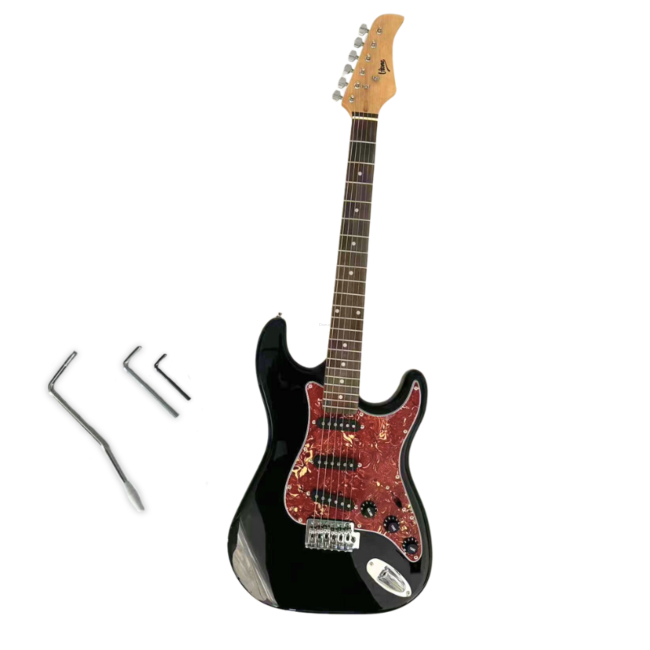 V-TONE GST39 BK GITARA ELEKTRYCZNA 4/4 STRATOCASTER 39 SSS RAMIĘ TREMOLO