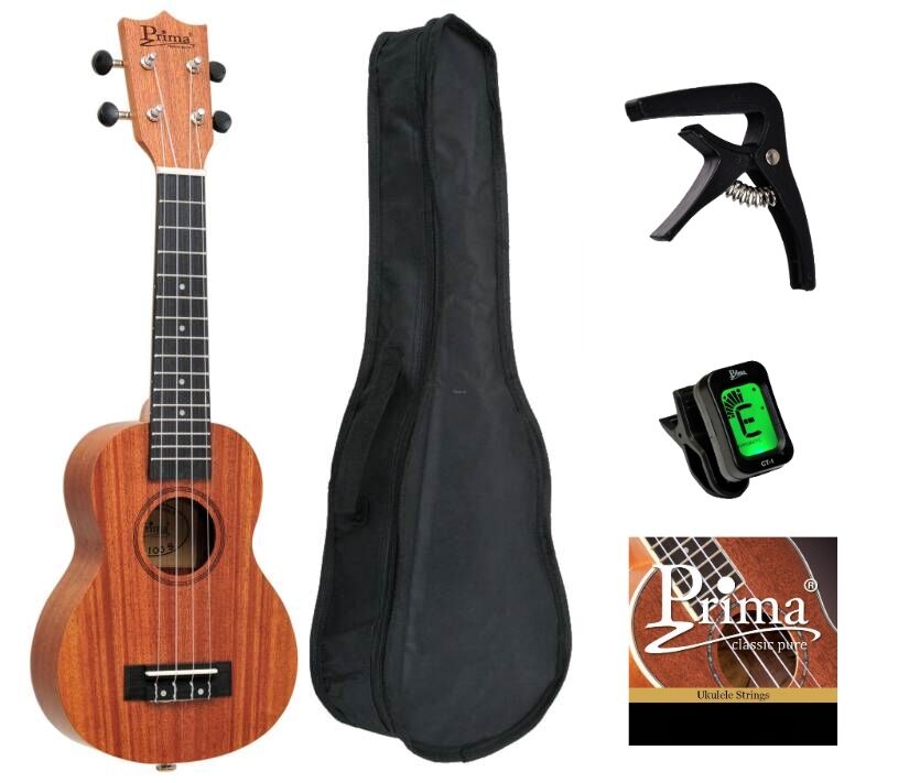 PRIMA PU-100S PACK UKULELE SOPRANOWE ZESTAW